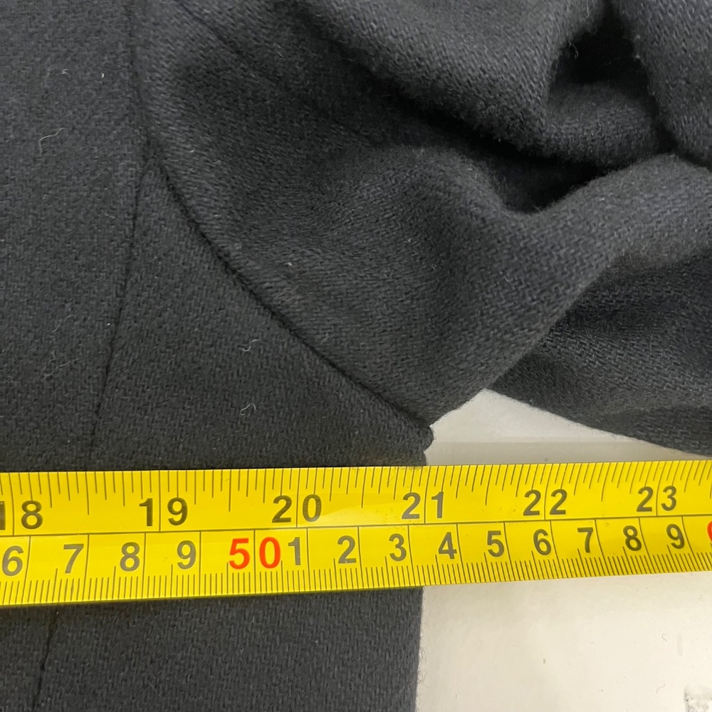 Worthington Womens 14T Wool Blend Double Breasted Pant Suit Black Gold Buttons - Picture 8 of 11